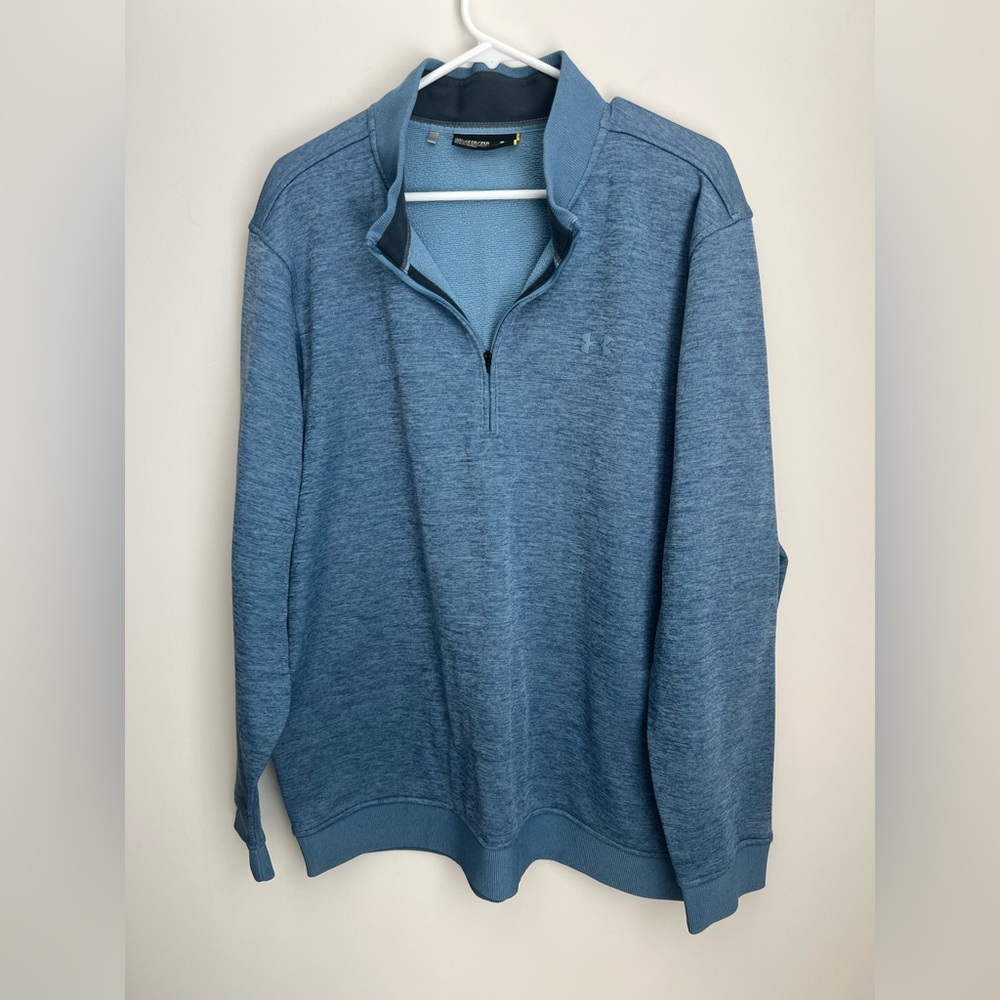 Under Armour Men's 1/4 Zip Sweater Light Blue XXL